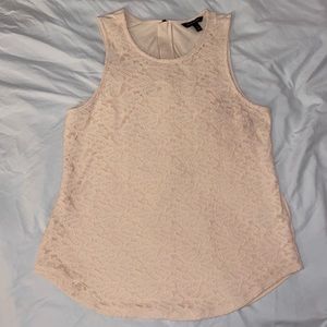 Banana Republic - NWT soft pink lace tank top Sz L